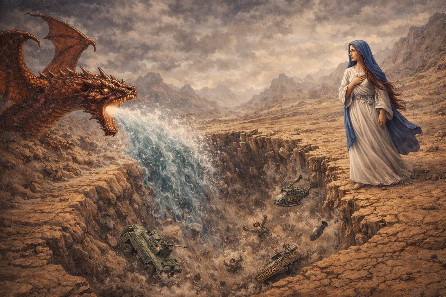 Swallowed by the God of Israel – Revelation 12:16-17