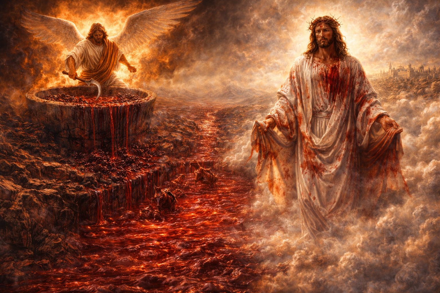 Two Bloods – Revelation 14:19-20