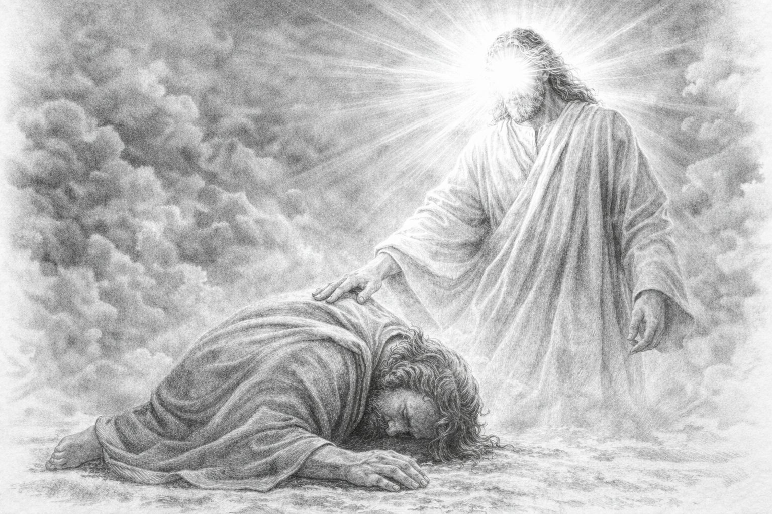 At His Feet, Then on His Feet – Revelation 1:17-18