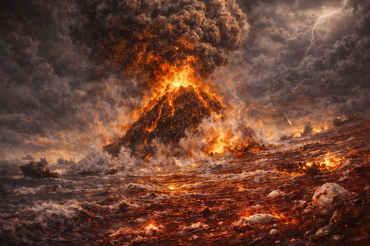 A Fire in the Sea – Revelation 8:8-9