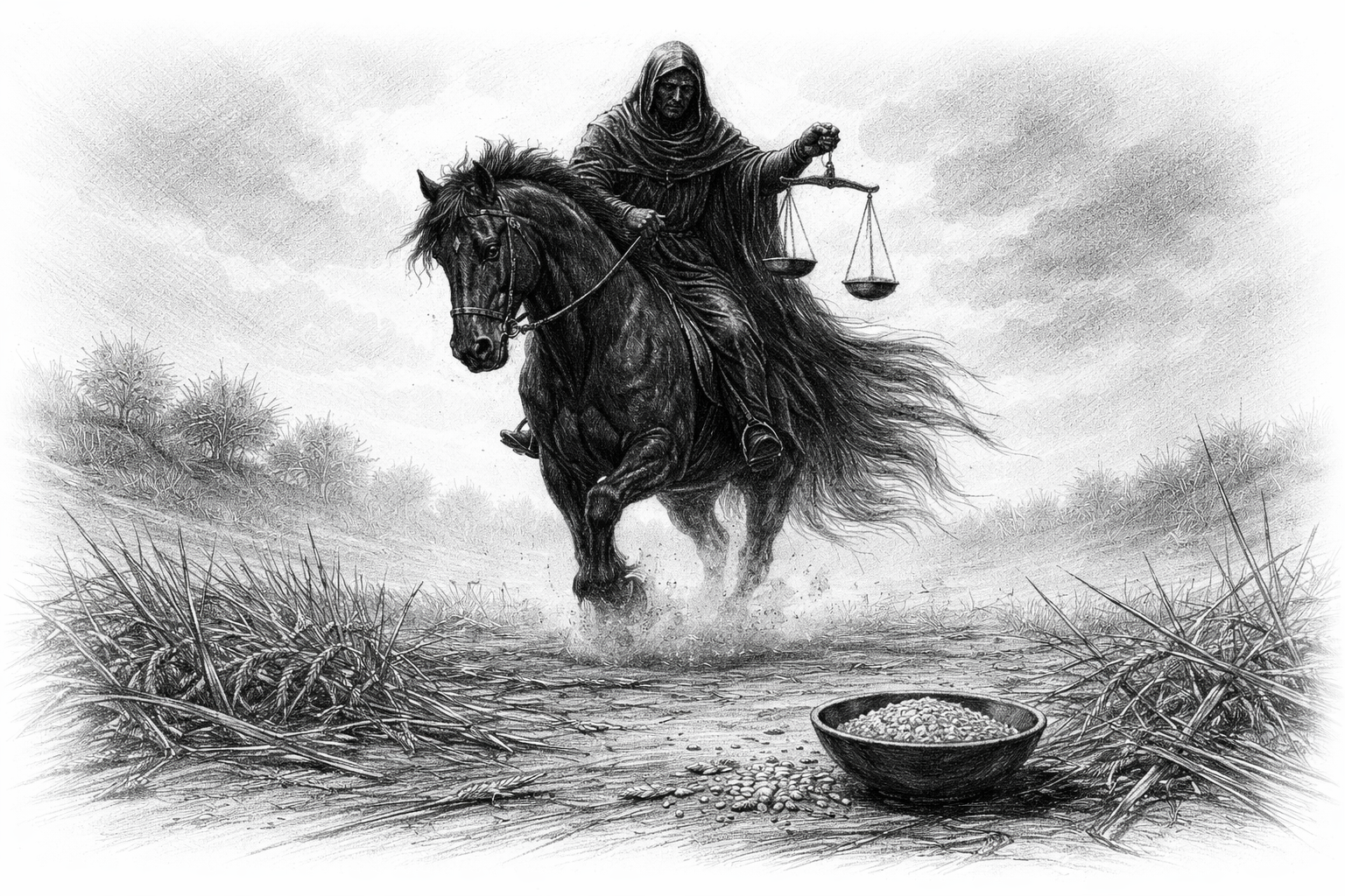 A Starving World at a Full Table – Revelation 6:5-6