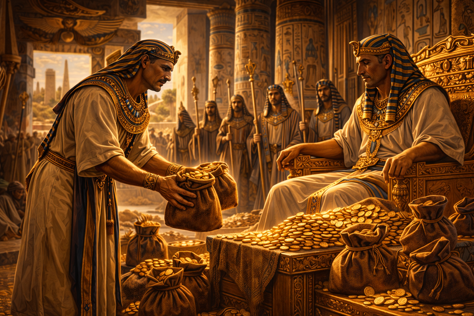 Everything to the Throne – Genesis 47:13-14
